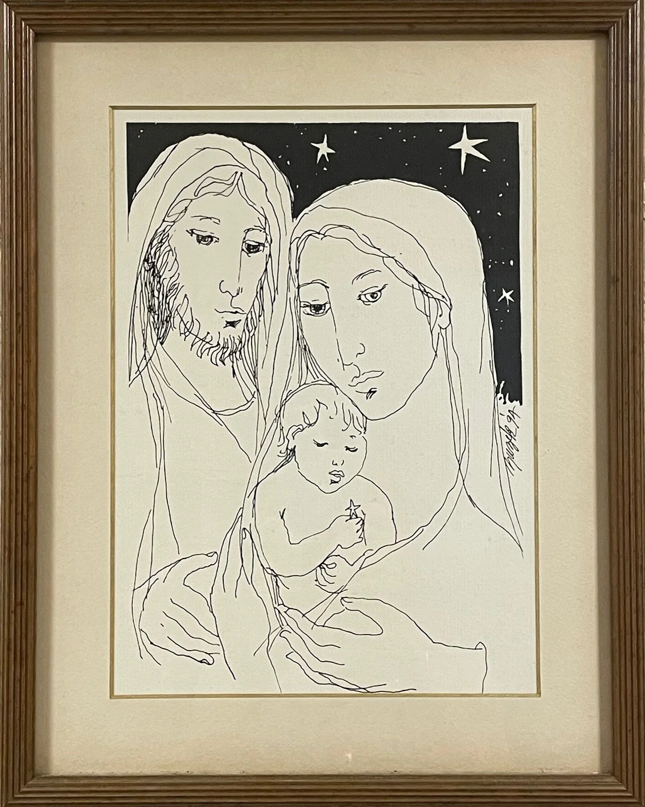 RARE FIND!  Original Ink Drawing by Susie "Suzek" DePoo.  11.5"x" 14.75" Call for more information.