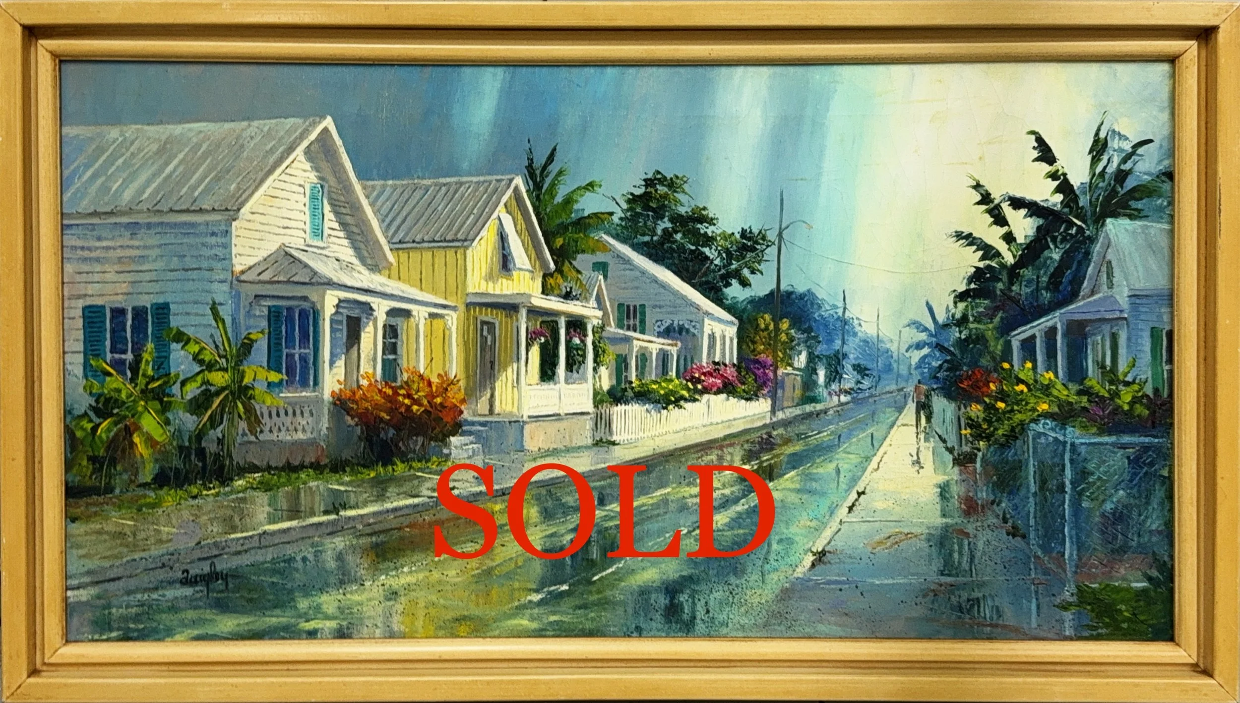 Ashe St, Key West by Irma Quigley
Watercolor, 16" x 30" - $1,800   -SOLD-