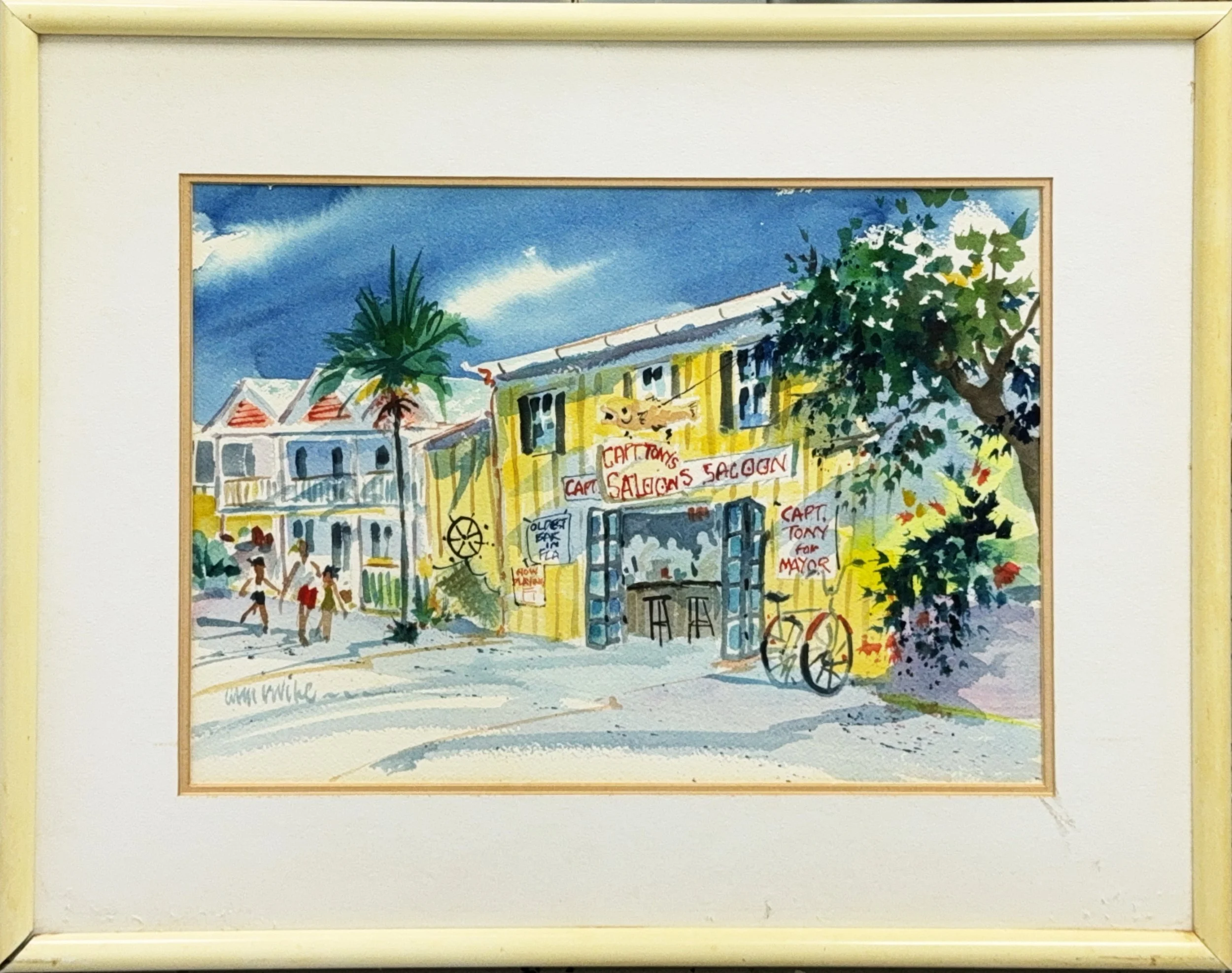 Captain Tony for Mayor, Anne Irvine
Watercolor on Paper,  14" x 10.25" - $975