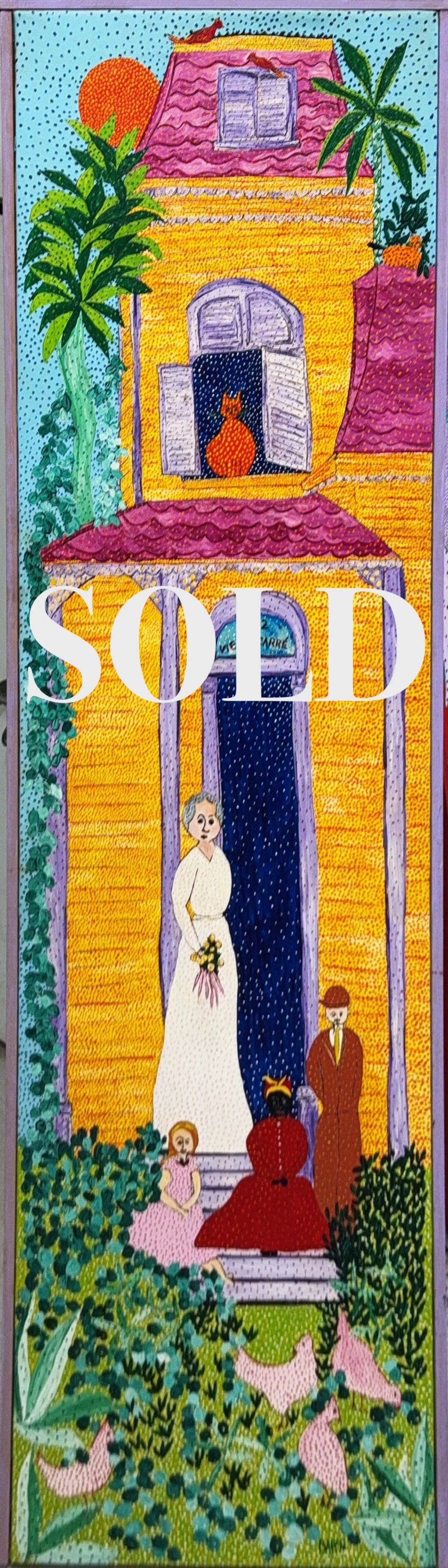 Key West Home by Jack Baron, 1986
Acrylic on Canvas, 50.5" x 14". ****SOLD****