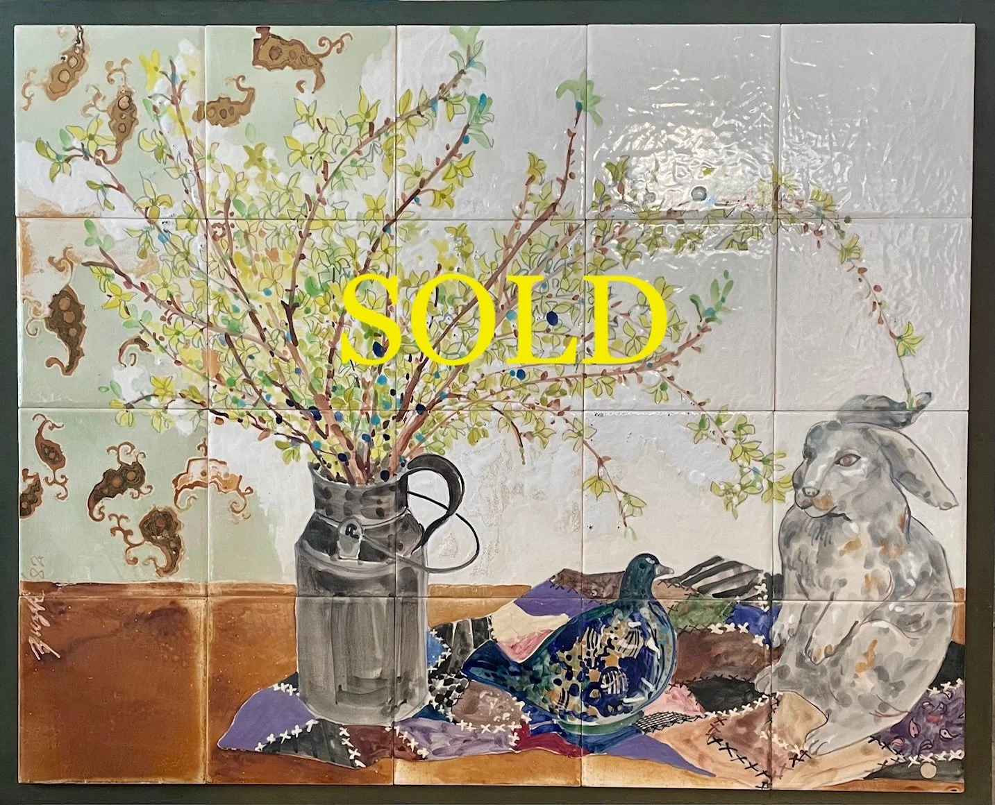 Original Tile Art by Suzie "Zuzek" DePoo - 26"x 32" - SOLD