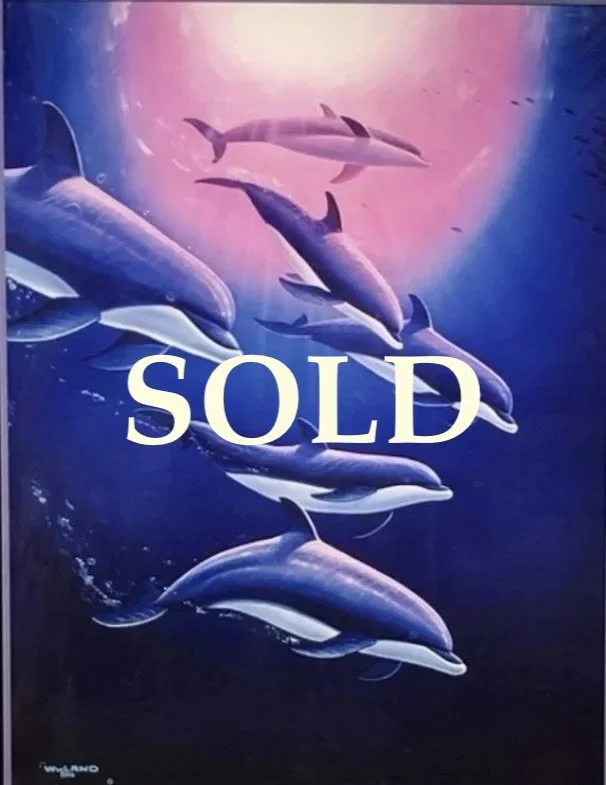 "Dolphin Tribe" by Wyland, 23"x 30" - 
***SOLD***