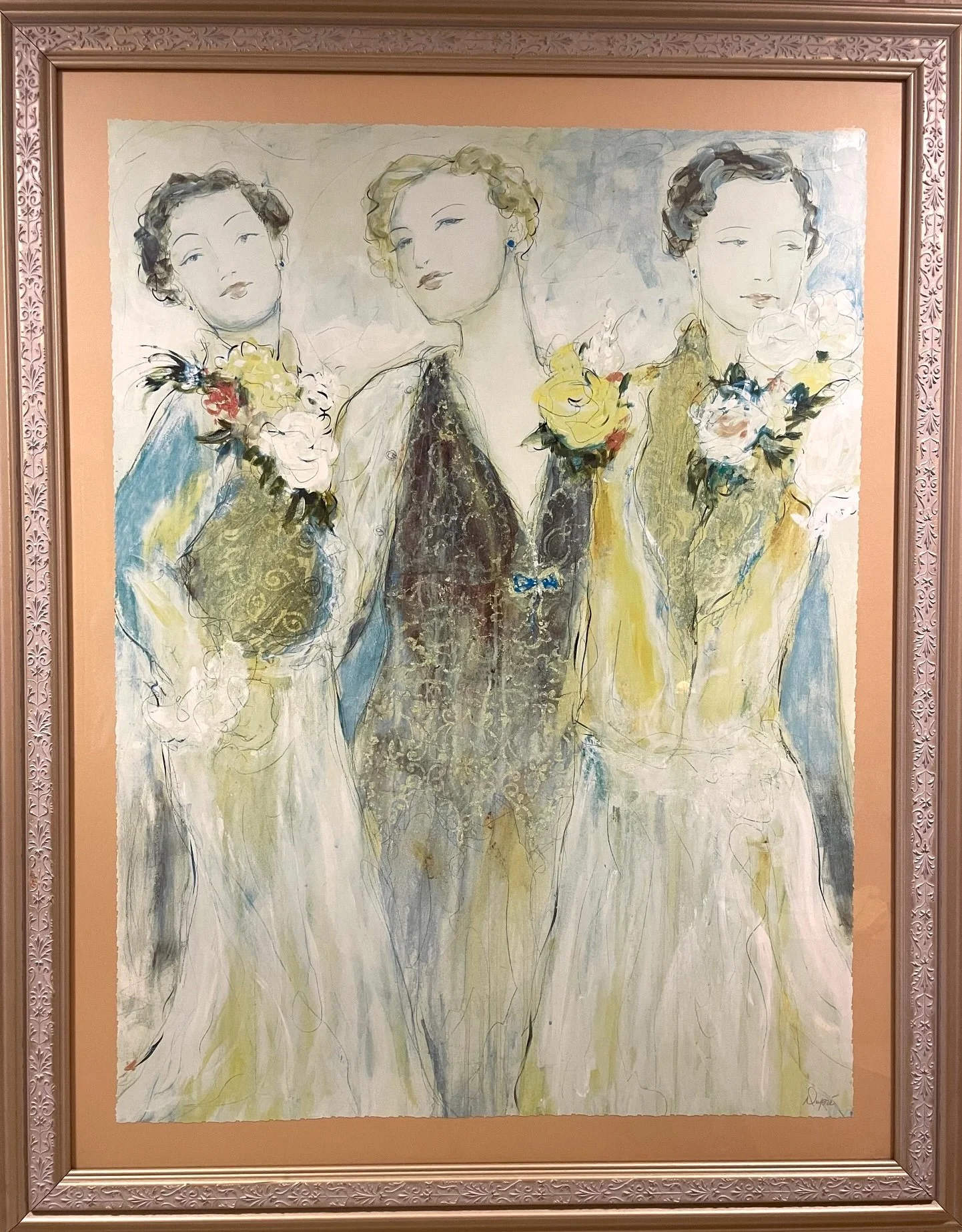 Karen Dupree, 3 Ladies.  31" x 40" - $135