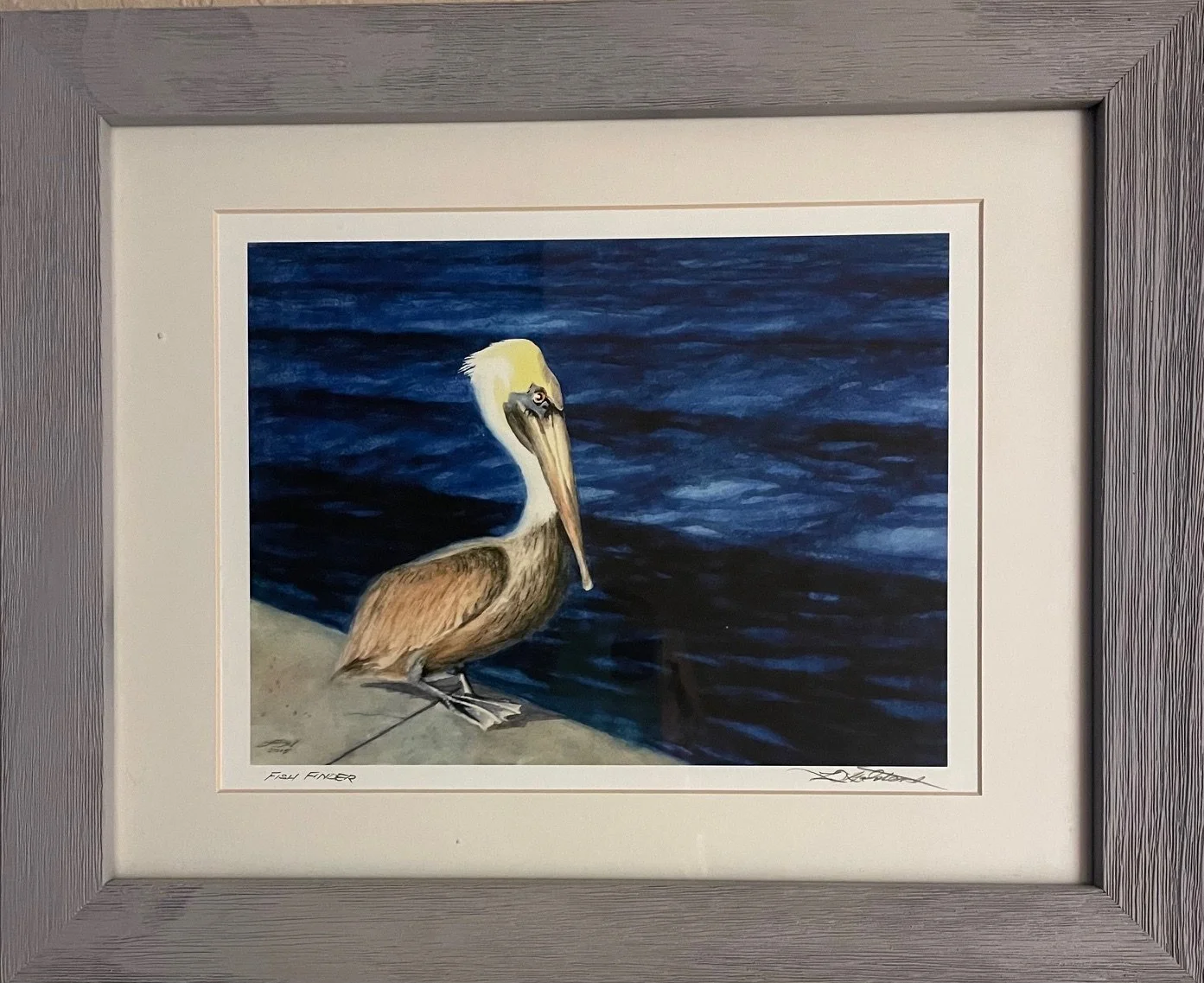 Fish Finder Print, Artist Unknown, 13.5"x 16.5".  $35