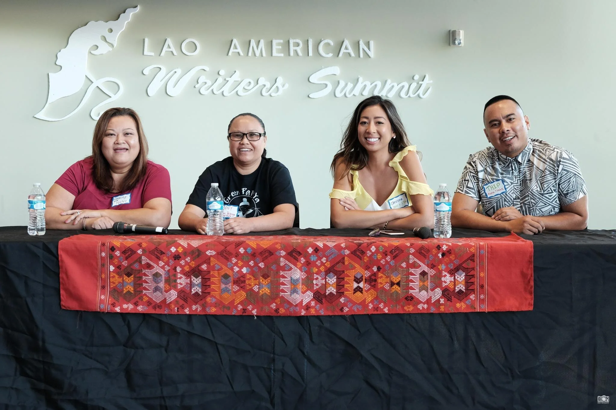 Lao Food Panel: Nana, Mony, Christina and Thip Photo by Dennis Wtpho of Khom Photography