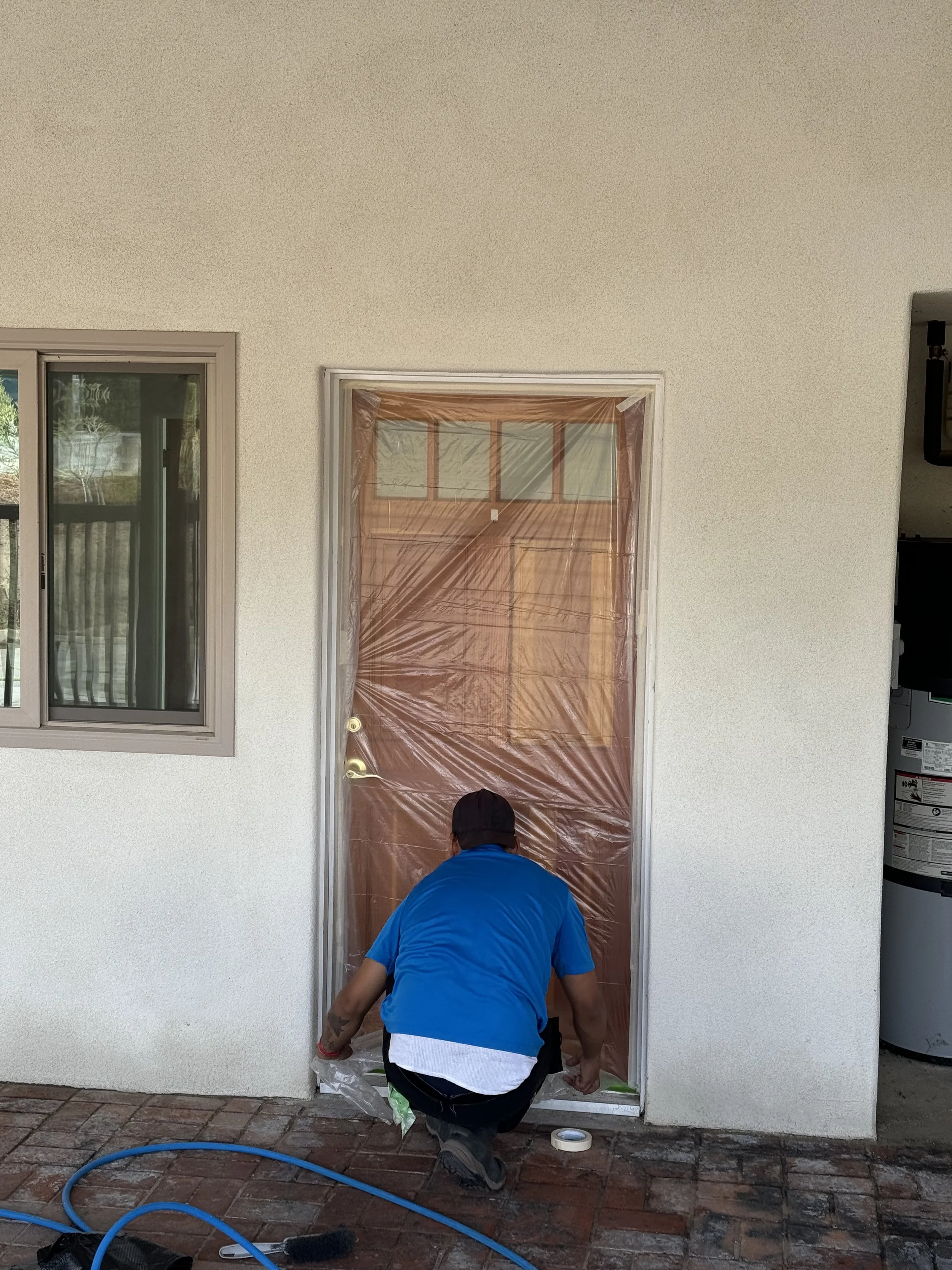 Soft washing prep work.jpeg