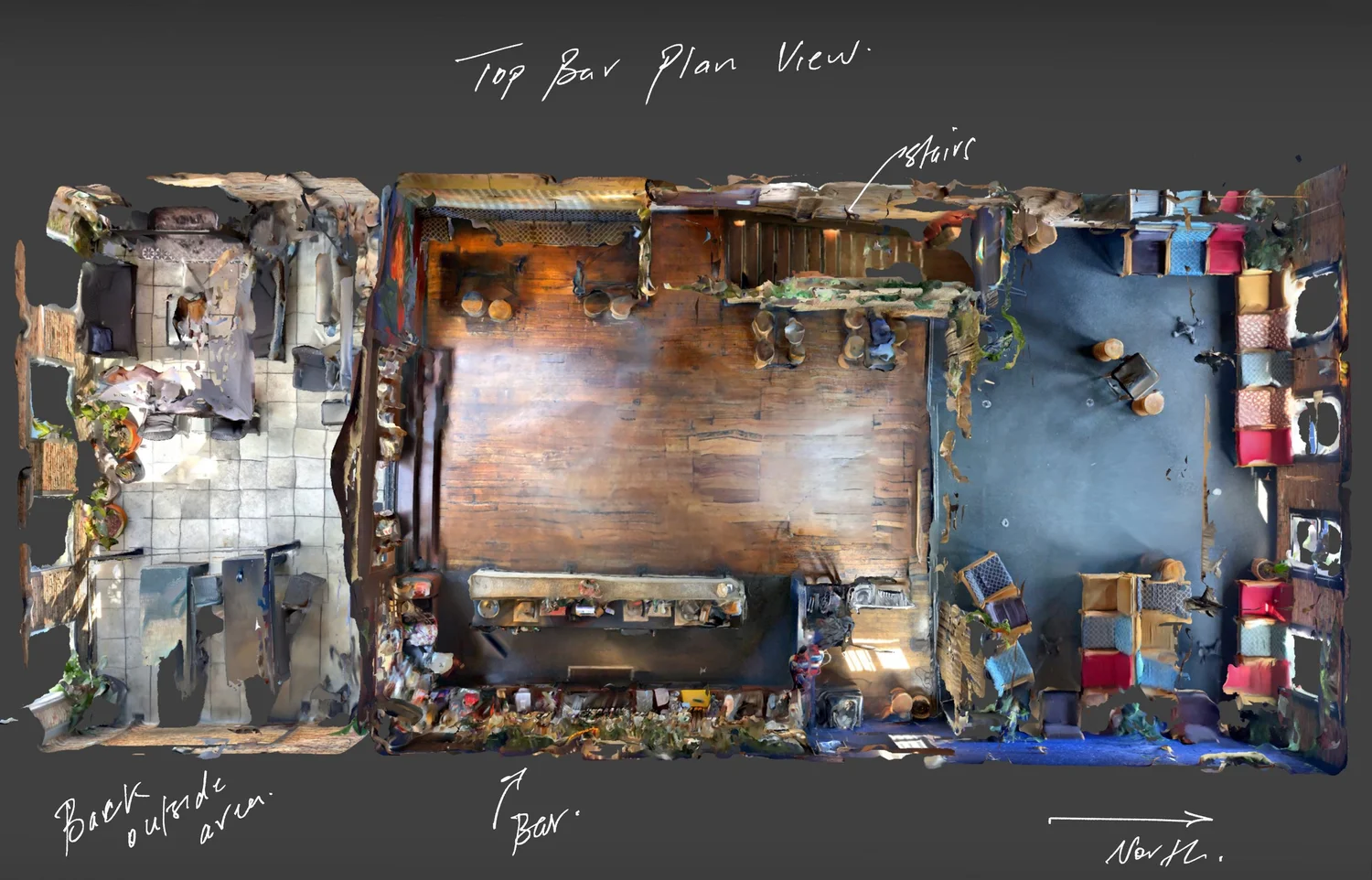 Nectar Bar top-down floor plan