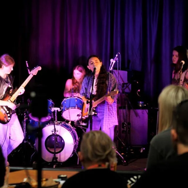 Band playing live music on Friday night at The Kingslander sports bar, Kingsland