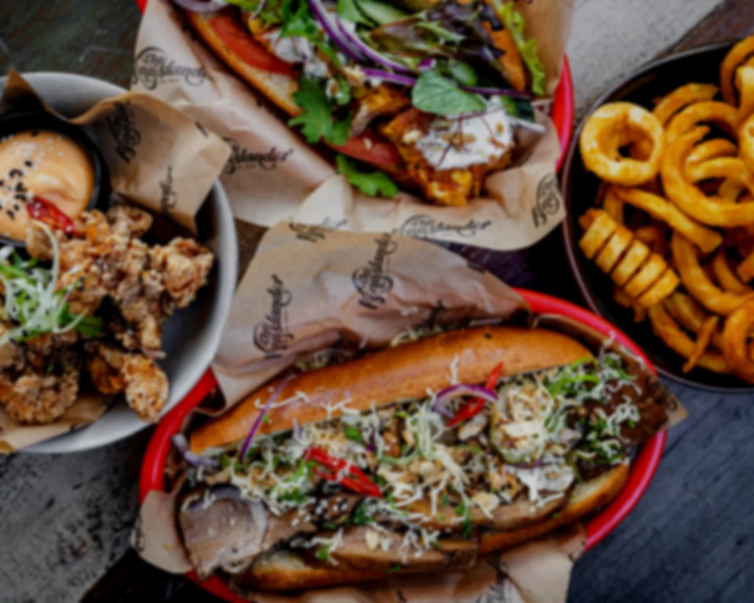 Pub food at The Kingslander in Kingsland