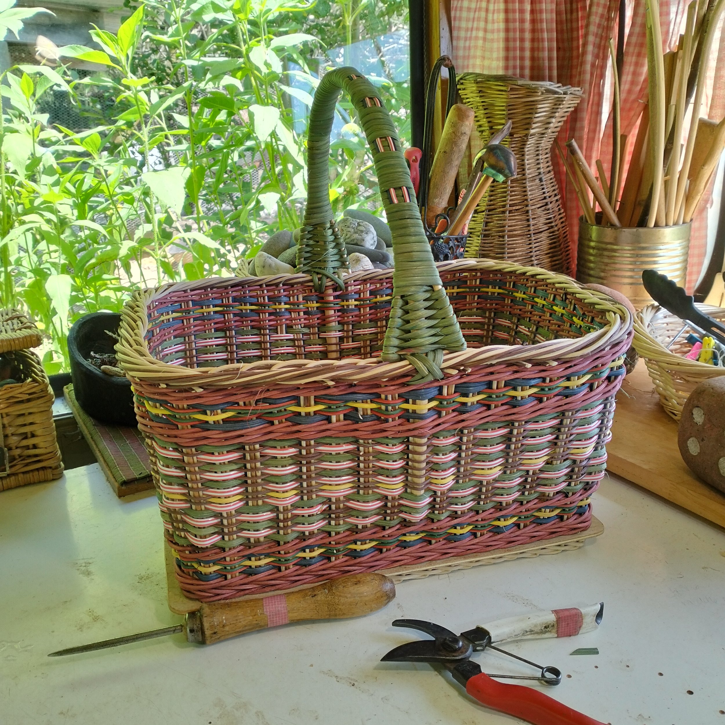 Rattan Basket made by New Zealand Basket maker Tanya Doty