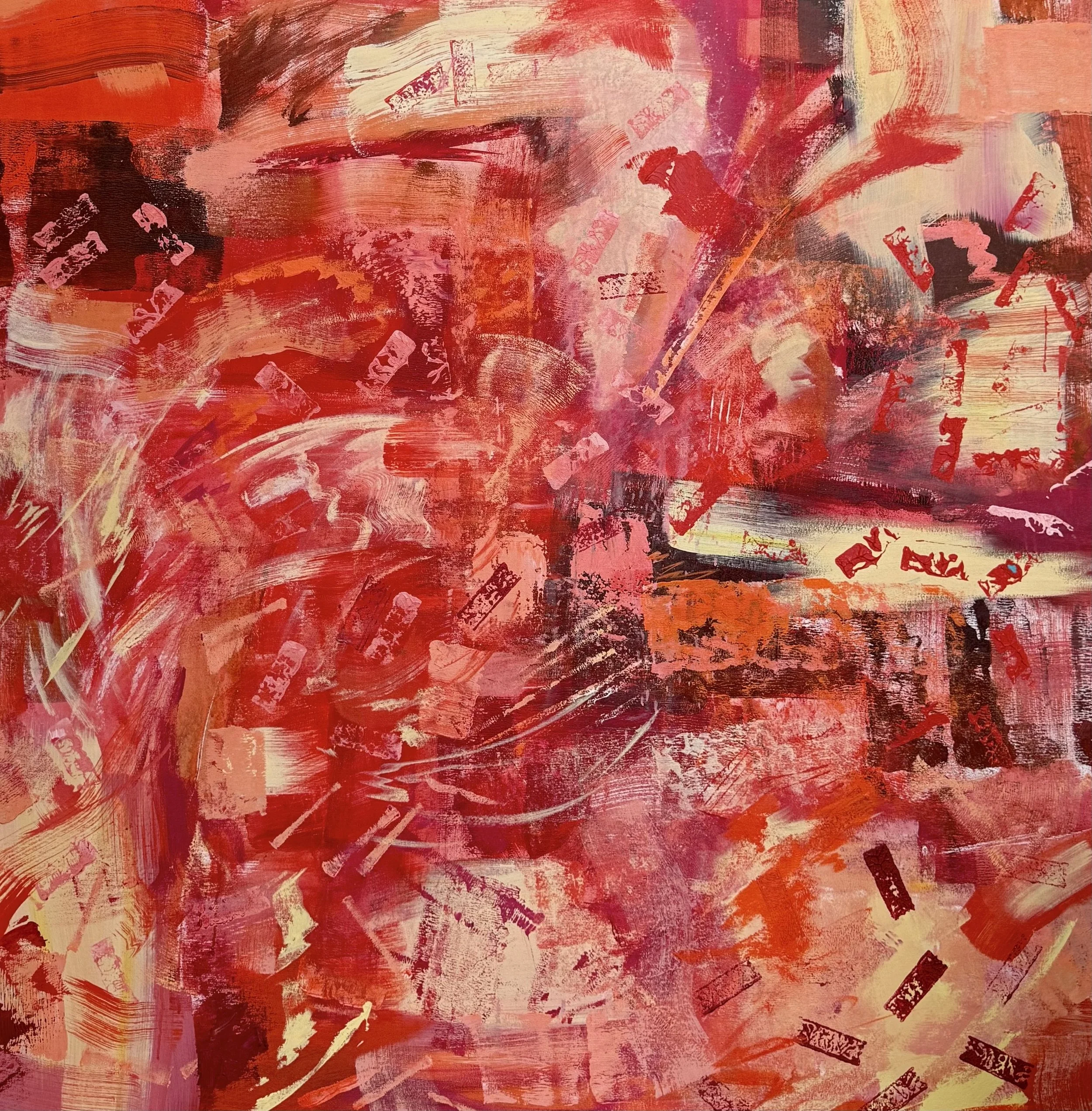 Rose | 48 x 48 in | Acrylic on canvas