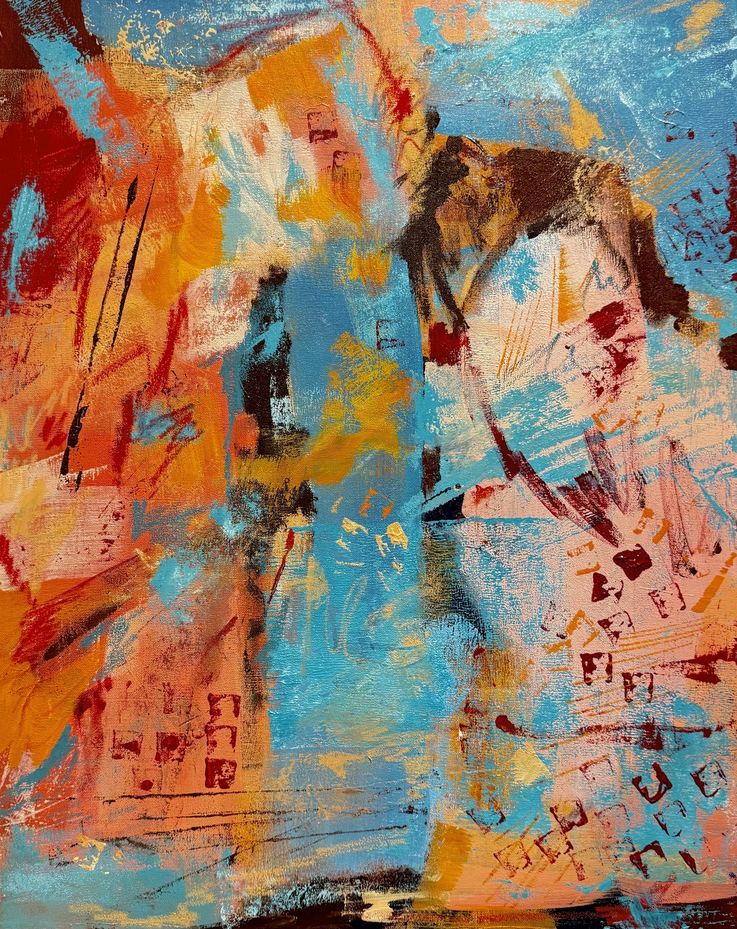 Skyline | 16 x 20 in | Acrylic & oil on canvas