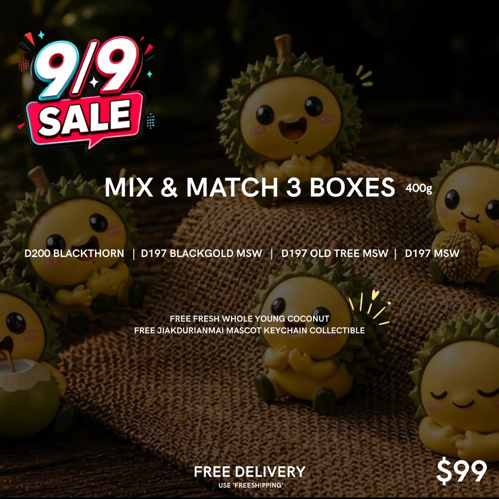 Exclusive 9.9 Mix & Match Bundle (3 × 400g) | Please indicate your preferred 3 selections in the Customer Remarks section upon checkout |