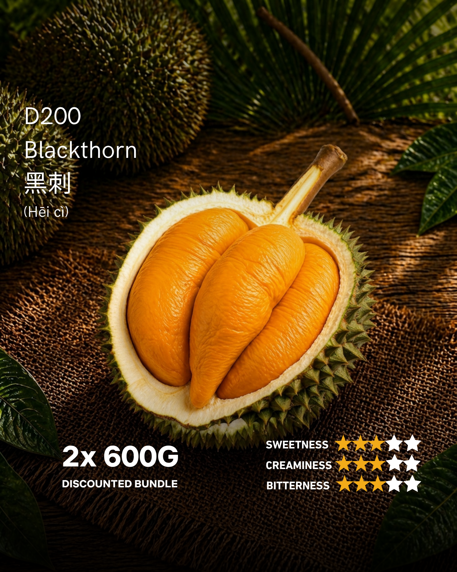 2x600g Exclusive D200 Premium Blackthorn Bundle