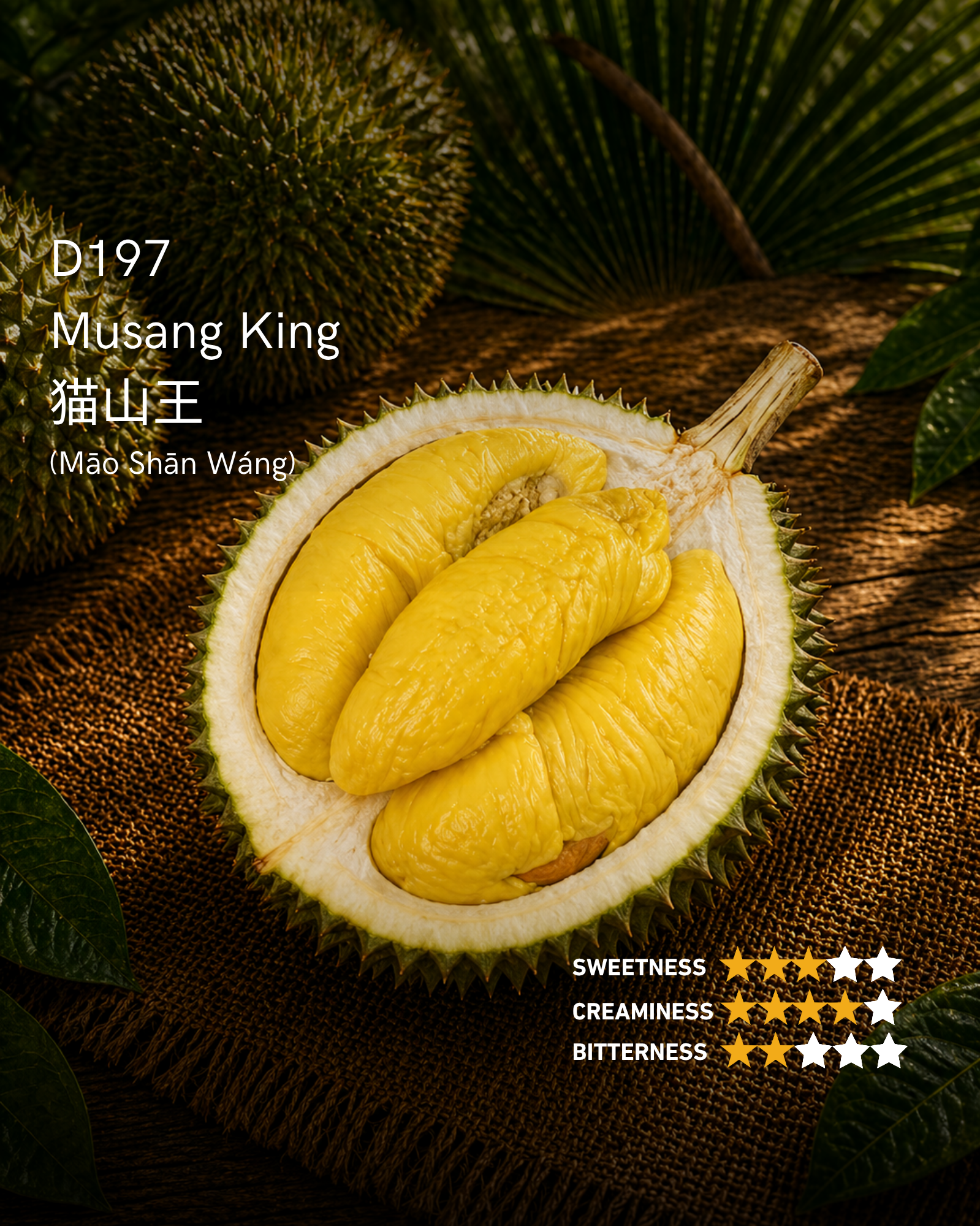Mao Shan Wang (MSW) / Premium D197 Musang King
