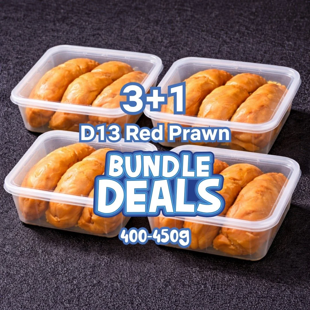 Exclusive FREE D13 Redprawn Bundle ( 3 400g RP + 1 FREE RP 400g / 5 400g + 2 FREE RP 400g )
