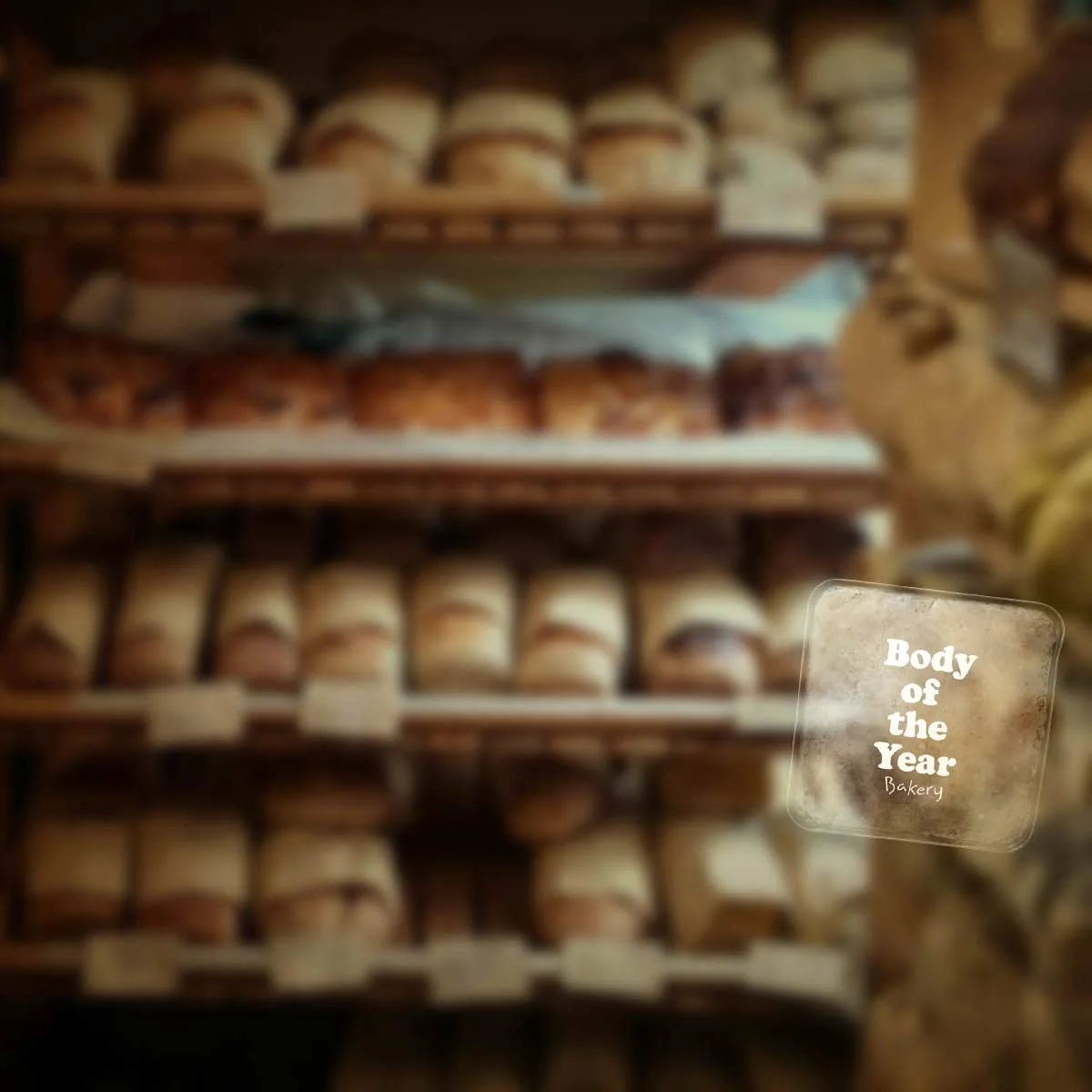 Blurry image of some loaves of bread