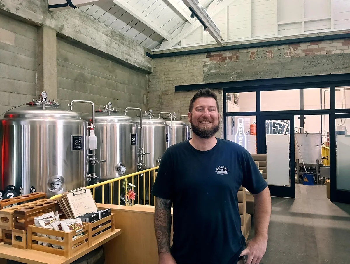 Man standing in the brewery