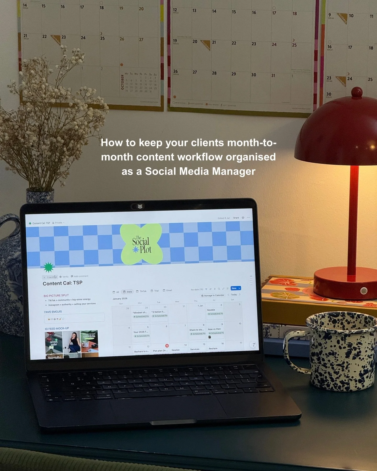 Spilling the tea on how I plan client content in Notion ☕️📆

After 3+ years running my social media management biz, my Notion setup has seriously levelled up. What started as a basic calendar is now a fully organised client hub.

Here&rsquo;s what&r