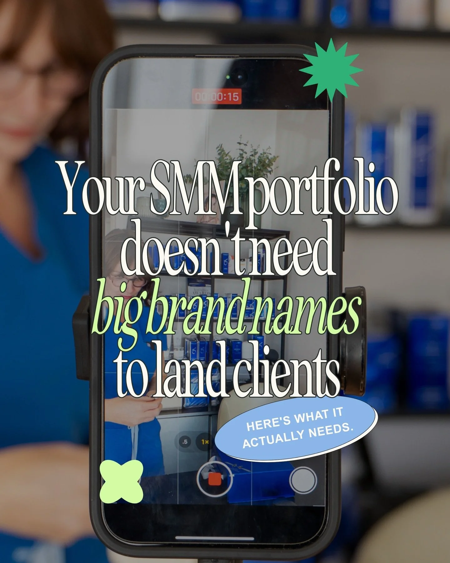 to my newbie social media managers ⭐ big news ⭐&nbsp;you do NOT need big recognisable brand names on your portfolio to land clients

see I remember fully believing that myth too 

obvs, it&rsquo;ll help and make your life WAY easier

but for those wh