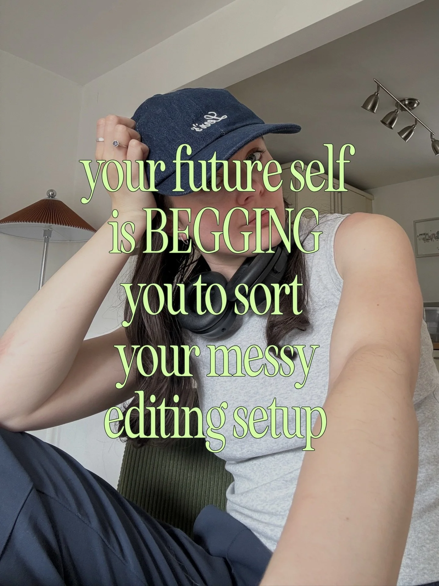 As a former disorganised social media manager, I know ball when it comes to UNHINGED editing workflows. 

The editing process is a BIG part of our job sooooo&hellip;politely, sort it the F out.

It will make your life easier in the long run.

So name