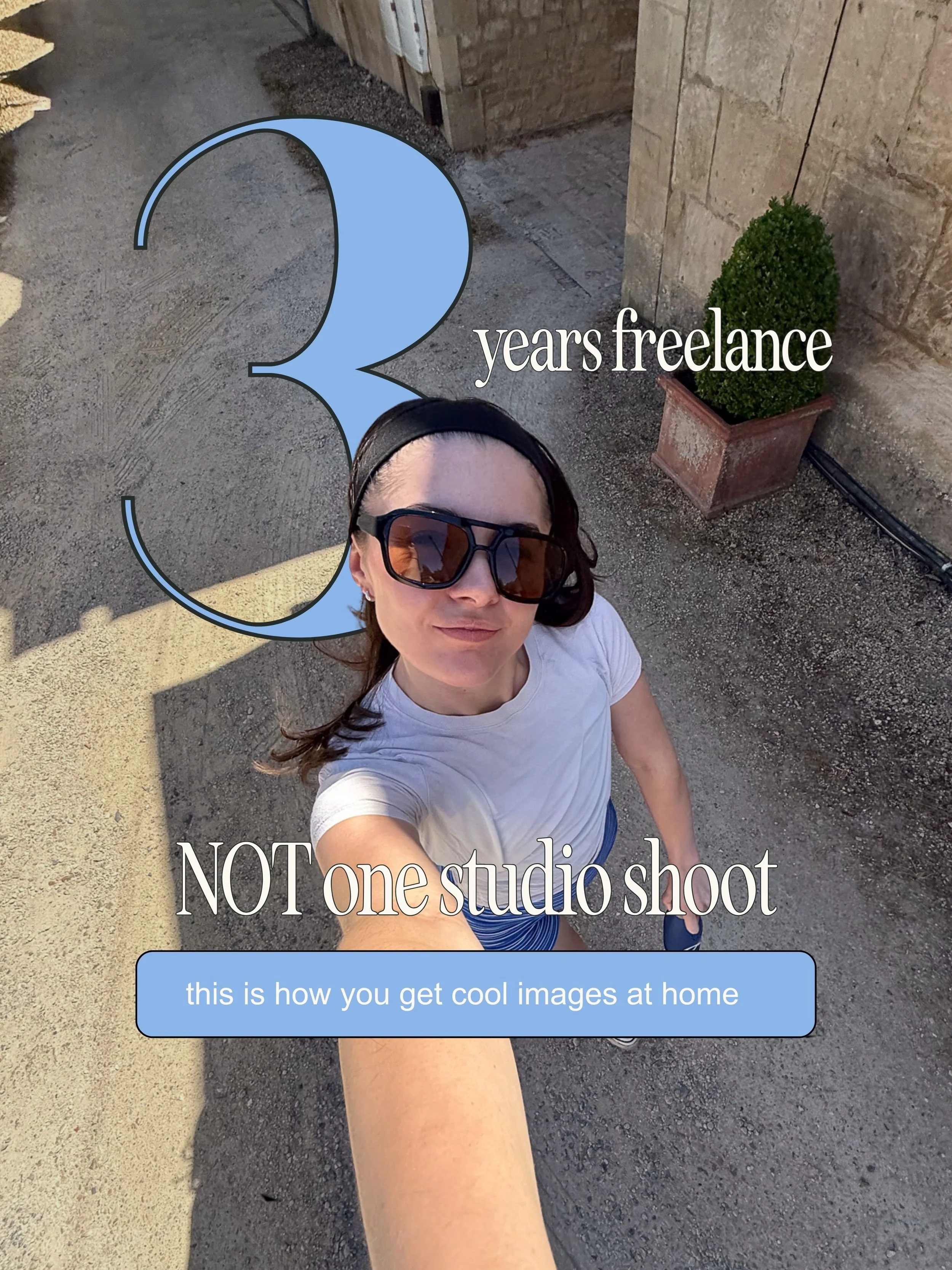 An uninspiring space will NOT stop a creative cool gal like you ⭐

I&rsquo;ve been freelancing as a social media manager for over three years, and I&rsquo;ve never invested in a professional shoot. I actually LOVE a home shoot because it actually rep