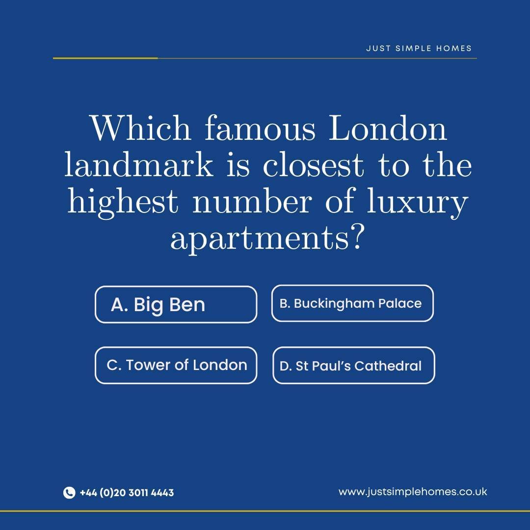 Did you know? The area around the Tower of London has seen a surge in luxury apartment developments, making it one of the hotspots for high-end living. Did you get it right? 👀 Tell us in the comments?👇

#justsimplehomes #propertydevelopment #proper