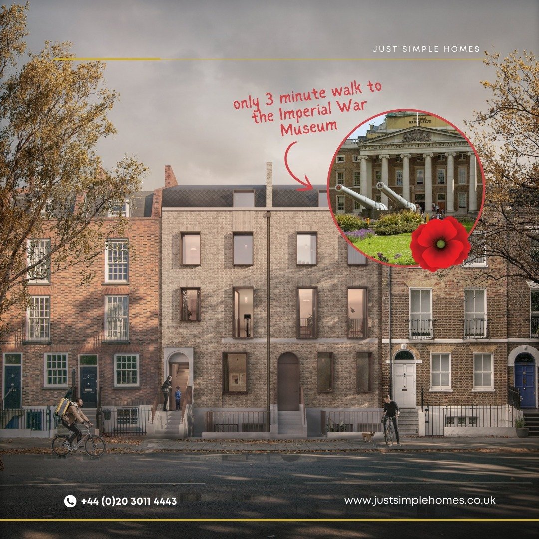 This Poppy Day, we honour the bravery and sacrifice of those who served 🌺 

Our Lambeth Road development is just a 3-minute walk from the Imperial War Museum, a place dedicated to preserving the memory and history of those who fought for our freedom