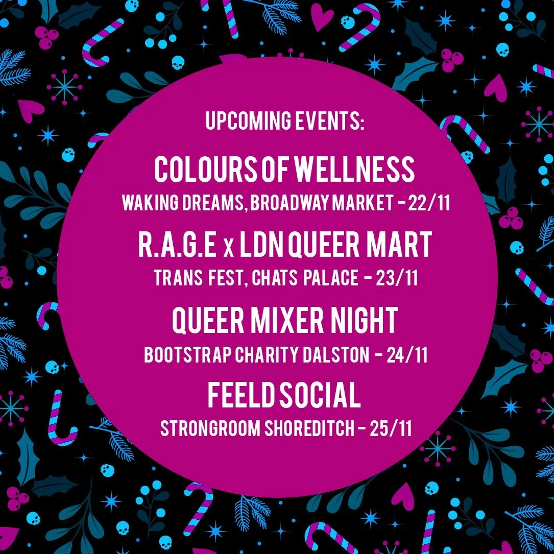 ❄Merry Wintertime, pals!❄

Shaven Raven Designs will be participating in the following events!
Come and support all the small businesses, orgs and the community!

COLOURS OF WELLNESS
@qpocproject 
📆 Saturday 22nd November
📍 Waking Dreams Broadway M
