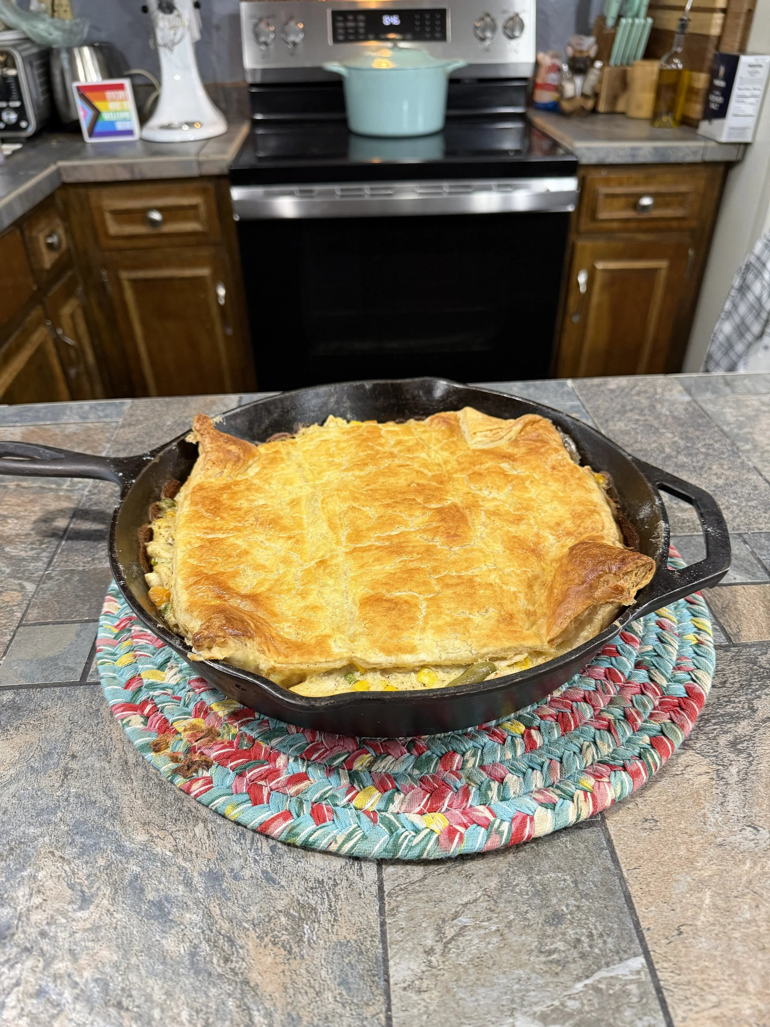 Shortcut Rotisserie Chicken Pot Pie