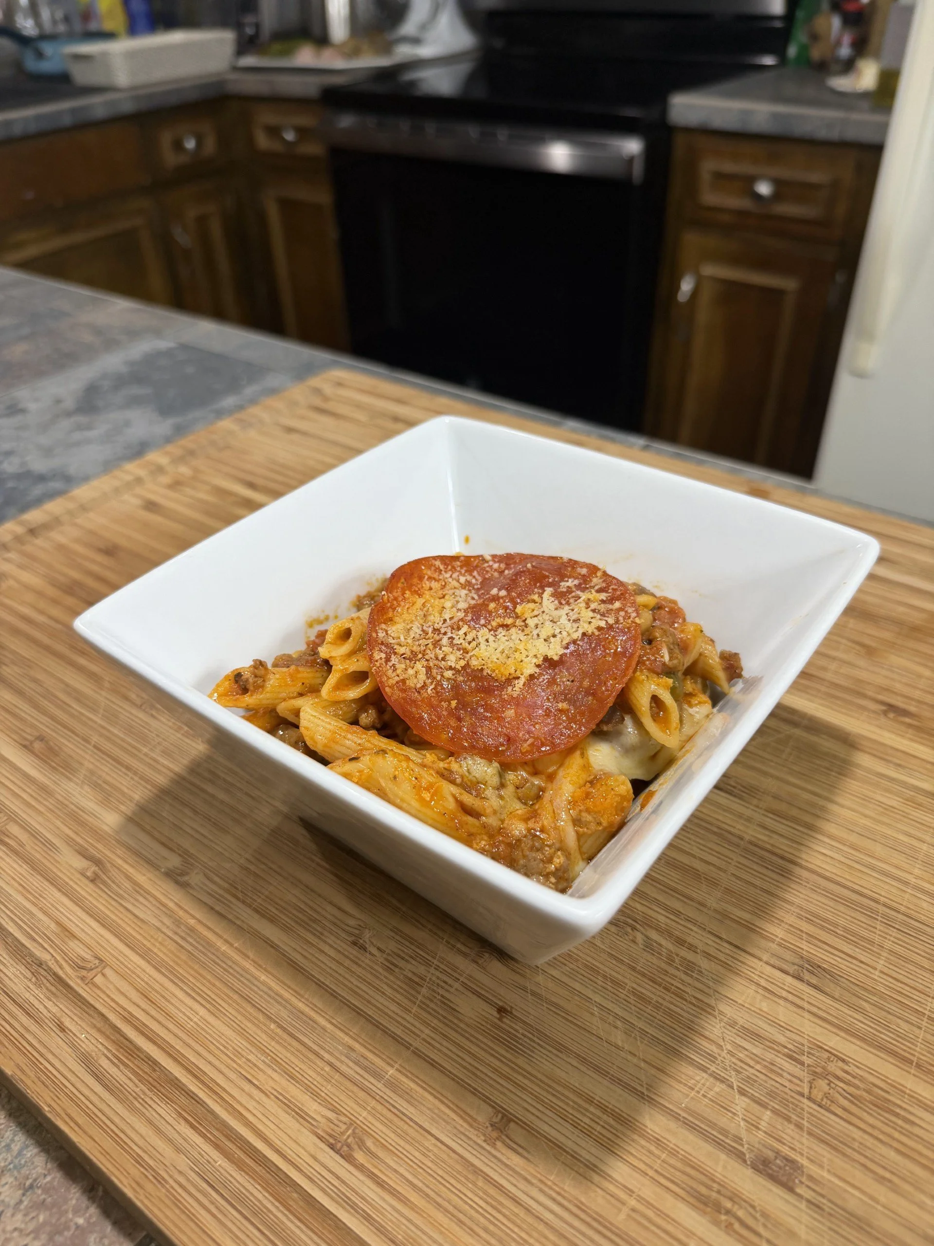 Supreme Pizza Penne Bake