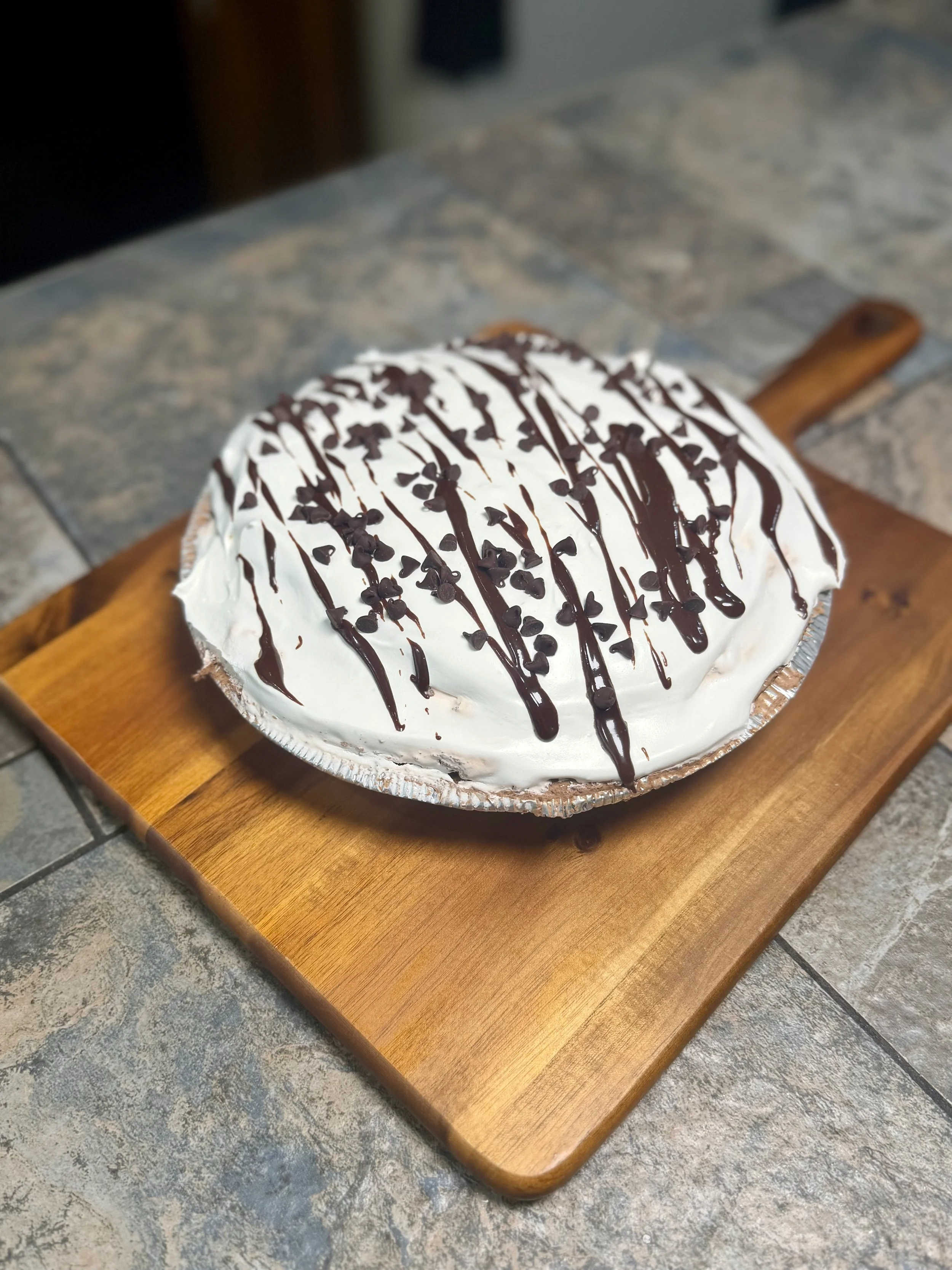 Black Bottom Chocolate Pudding Pie