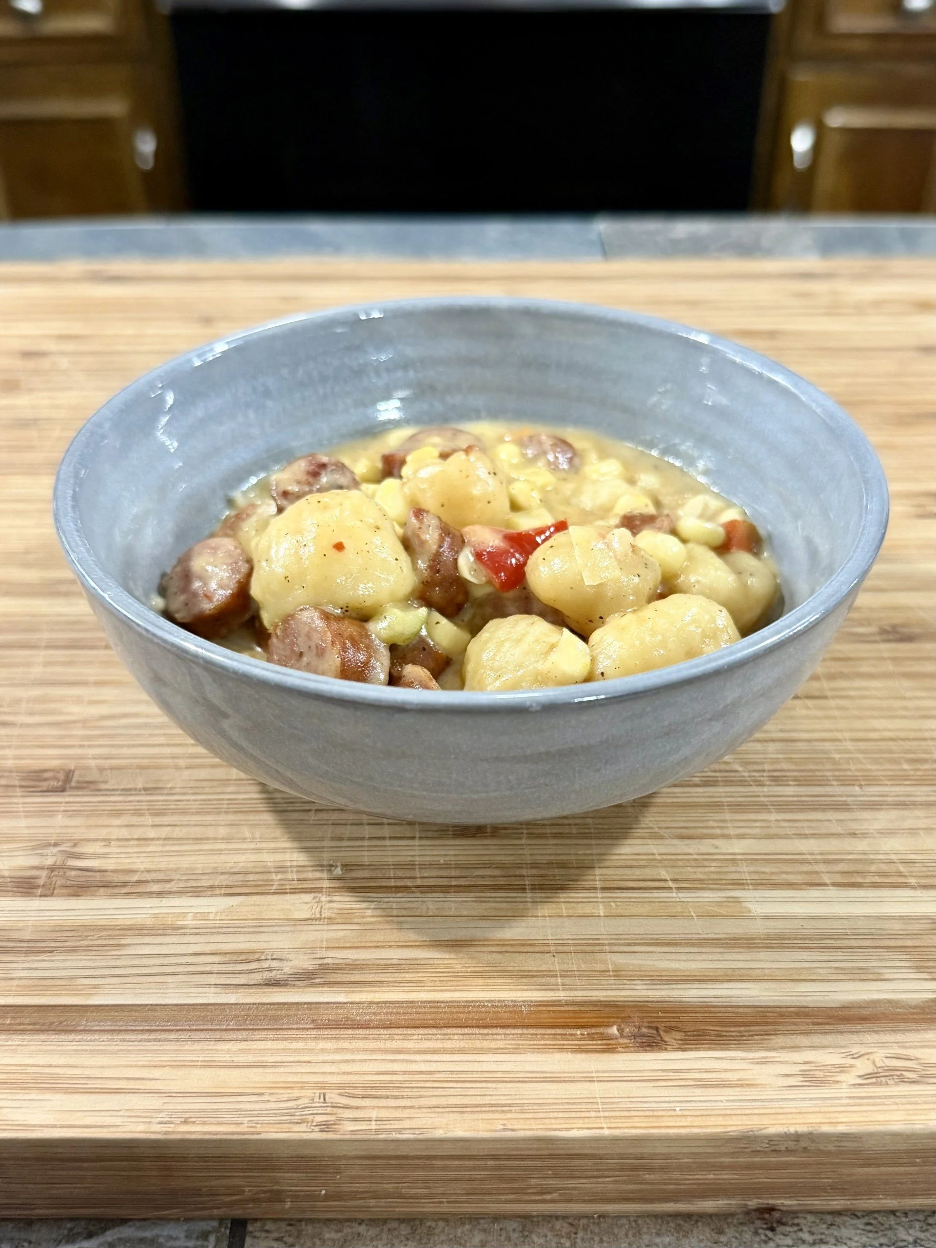 Sausage and Corn Gnocchi