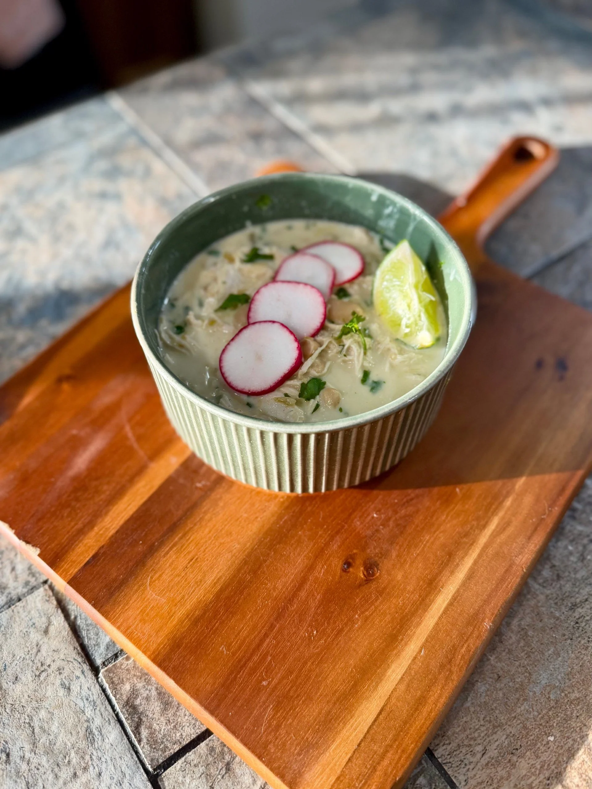 Green Chile Chicken Enchilada Soup