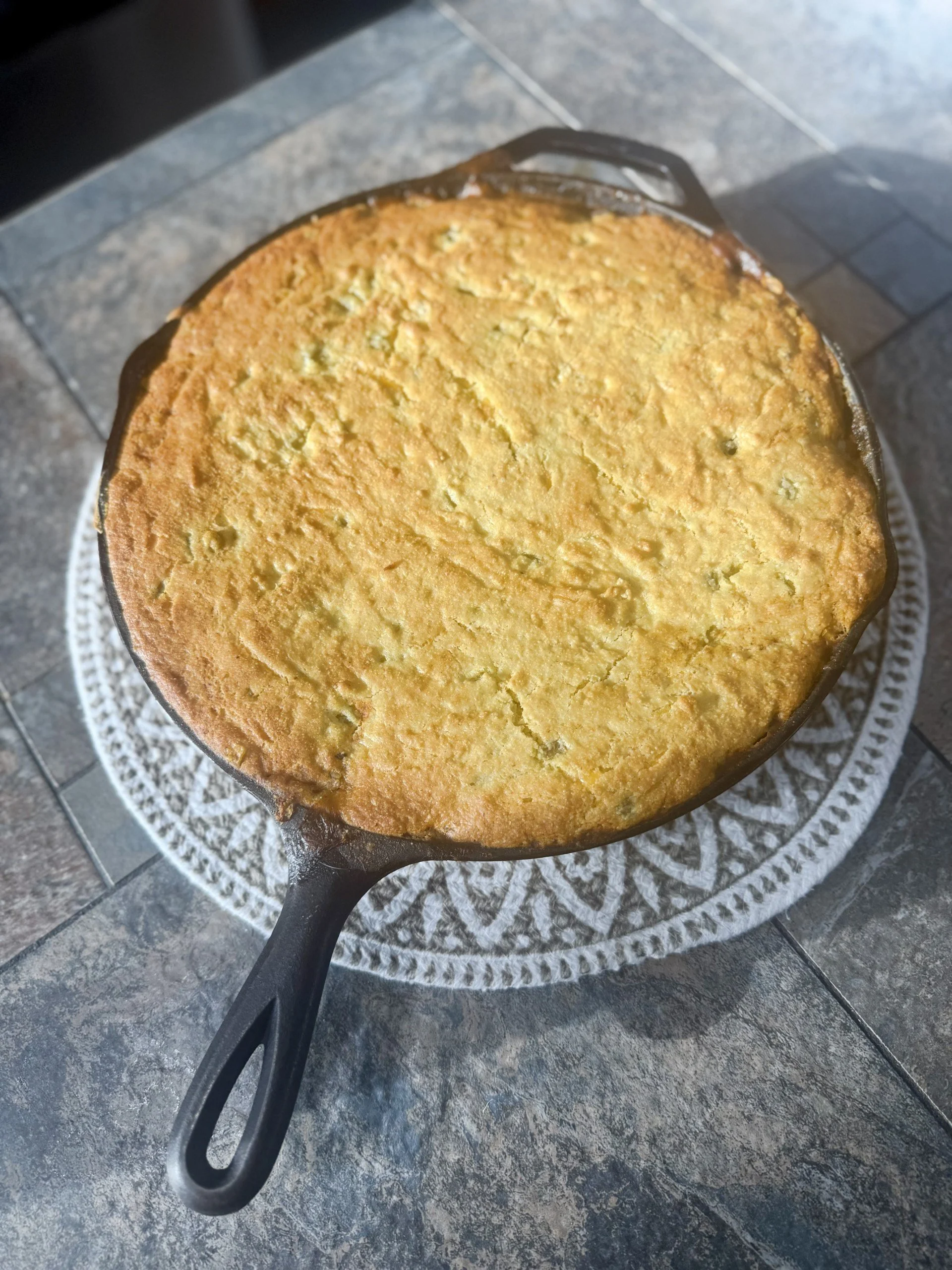 Beef Enchilada Cornbread Skillet