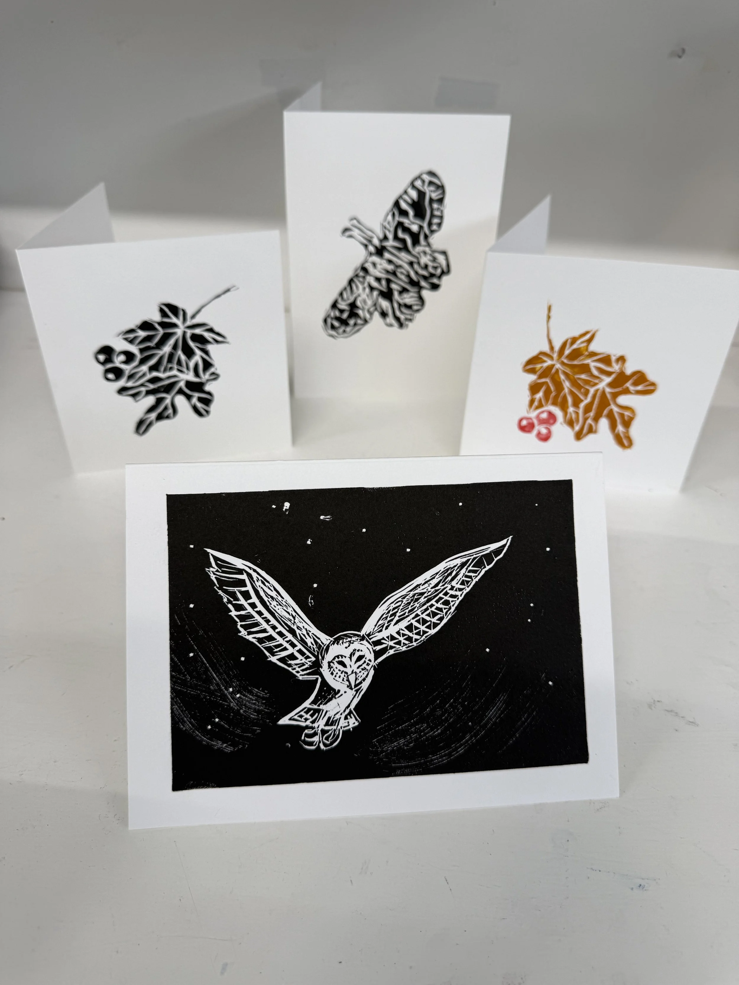 Jill Hodge lino workshop