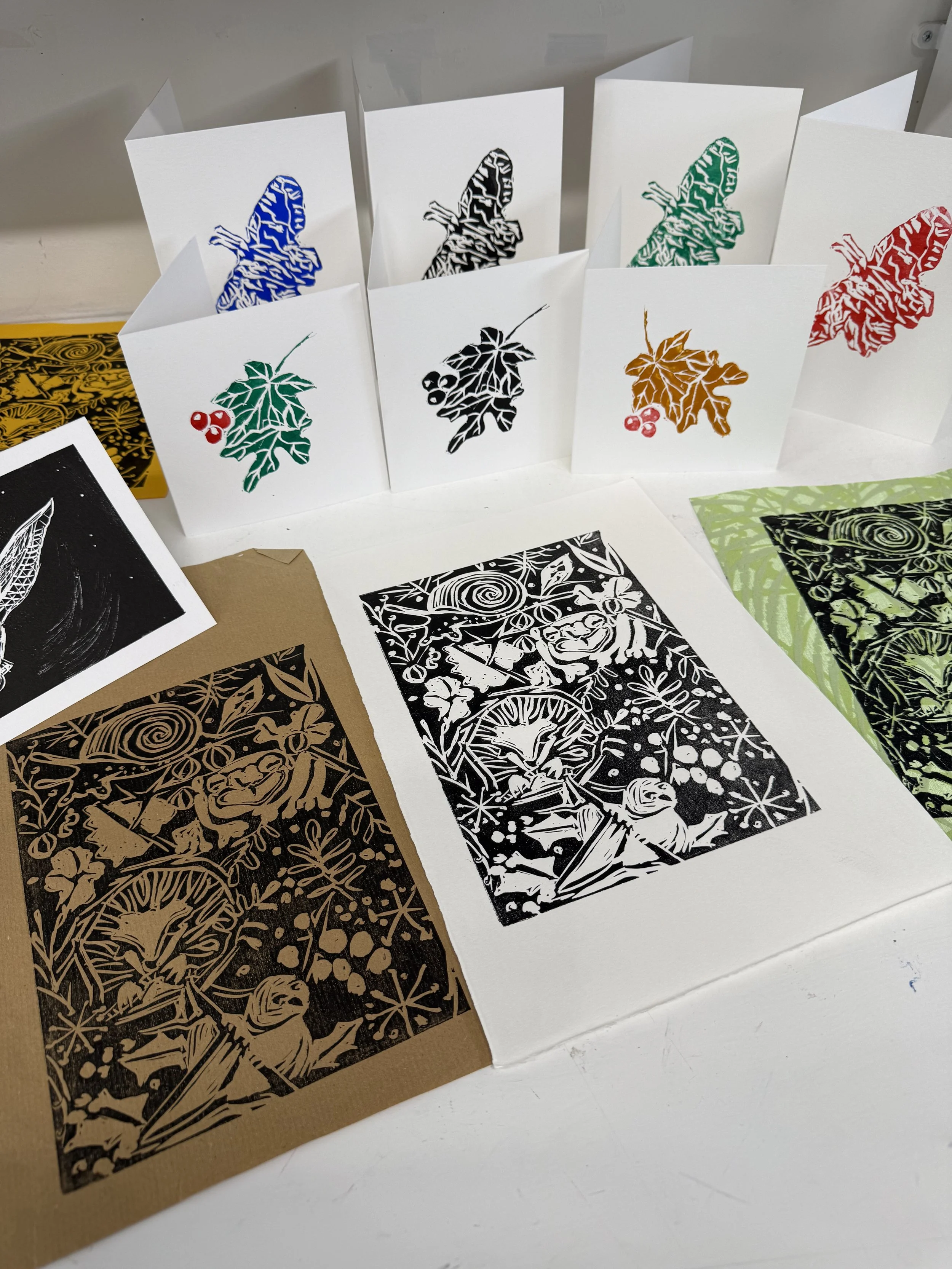 Jill Hodge Lino Workshop 