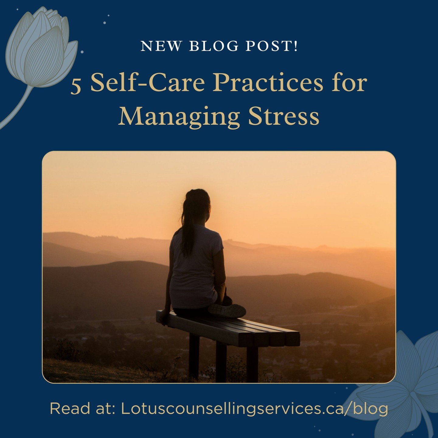 Start your week on a positive note by prioritizing your mental well-being. Check out our latest blog post for practical self-care practices to help you manage stress and cultivate inner peace.

Read at: https://www.lotuscounsellingservices.ca/blog/5-