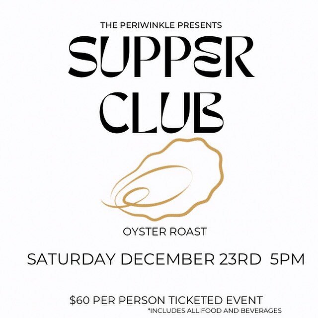 ⚡️10 tickets left⚡️ supper club series presents oyster roast! Raw, steamed, chargrilled and Rockefeller. Charcuterie. Grilled meat and vegetables! Beer and wine included. $60 working with @ctoyster to bring you a super fun interactive dinner event. G