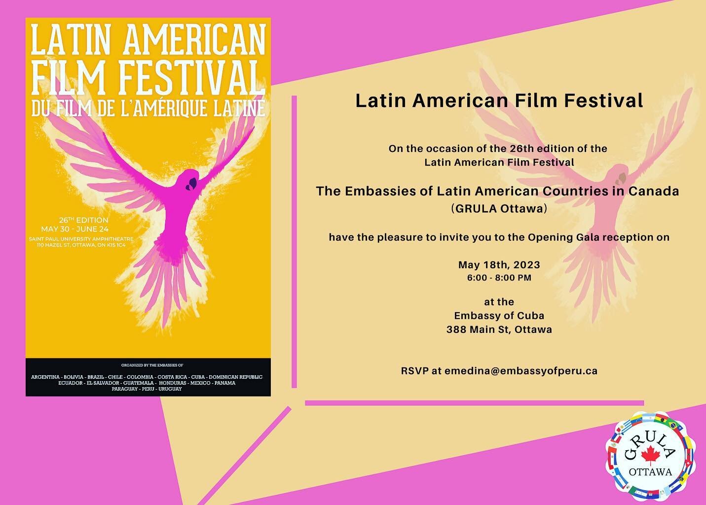 Latin American Film Festival 2023! #grula #latinamerica #todoslospaiseslatinos #noselopierdan‼️ #gr&aacute;tis #free #dontmissit