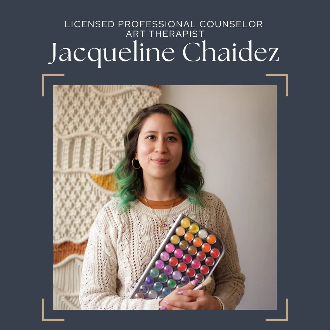 Looking for a new therapist? Jacqueline Chaidez, LPC, uses her experience and training as an artist, alongside her therapeutic and clinical training, to connect with and understand her clients ages 10+. She specializes in working with adults struggli