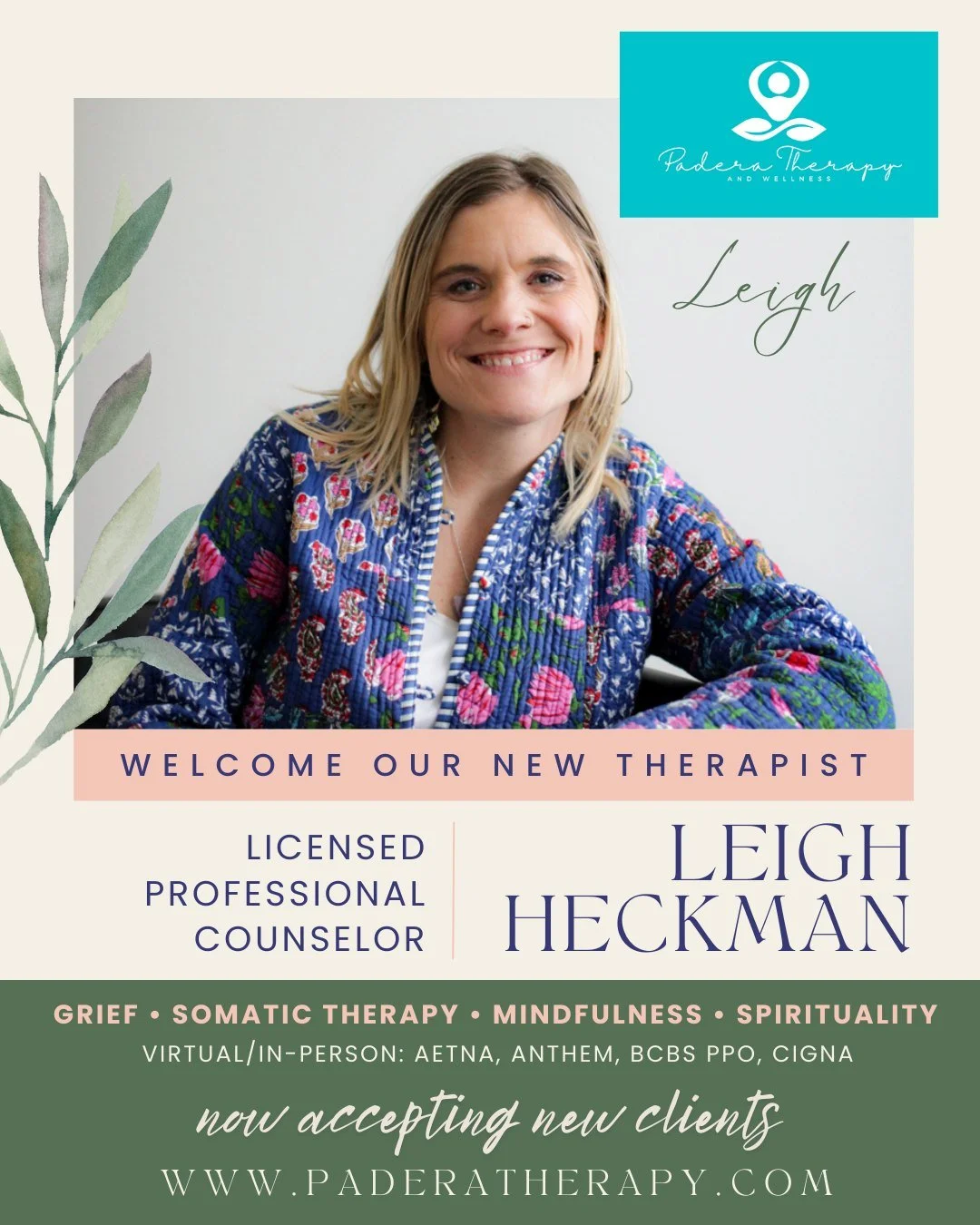 Interested in therapy that incorporates mindfulness, somatic work, and spirituality? Are you a highly sensitive person that could benefit from some support? Leigh Heckman is a Licensed Professional Counselor and says, &quot;If you&rsquo;ve been feeli