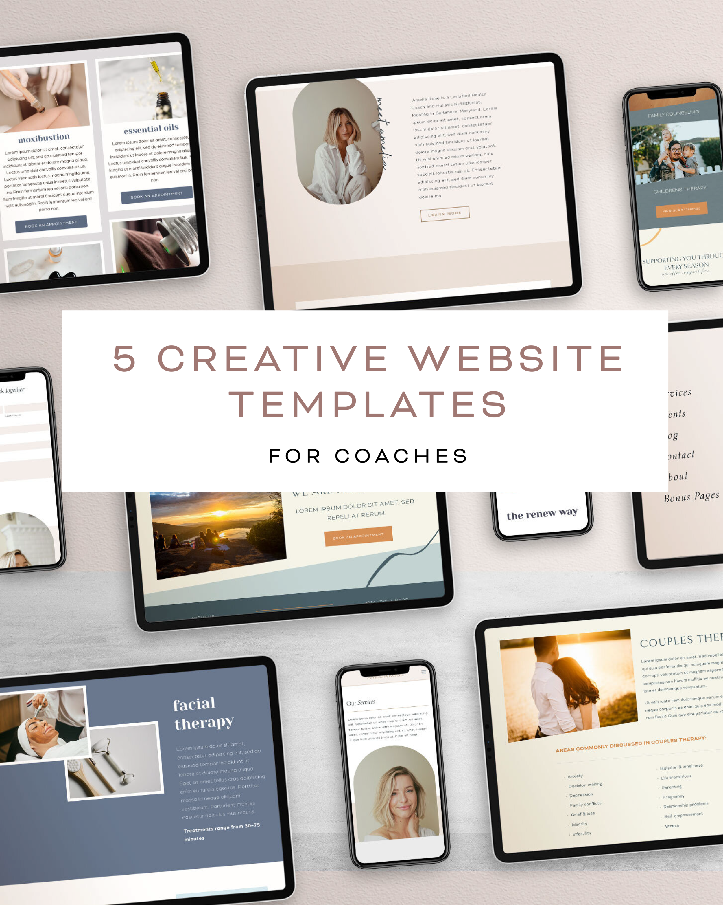 5 Creative Website Templates for Coaches