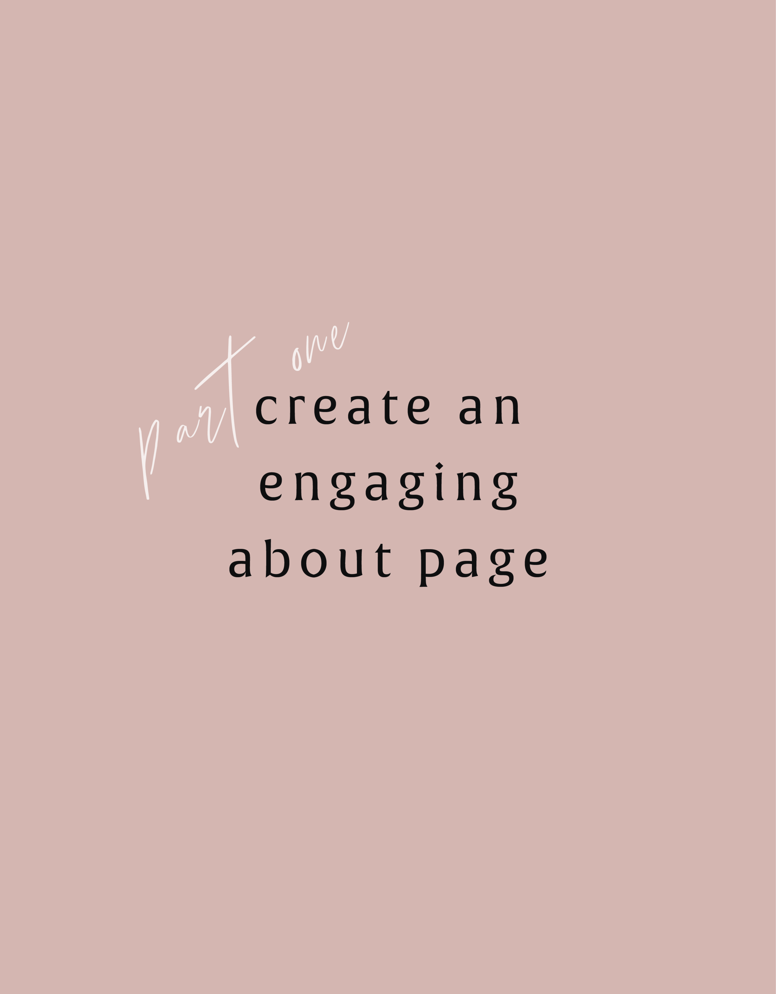 Create an Engaging About Page : Part 1