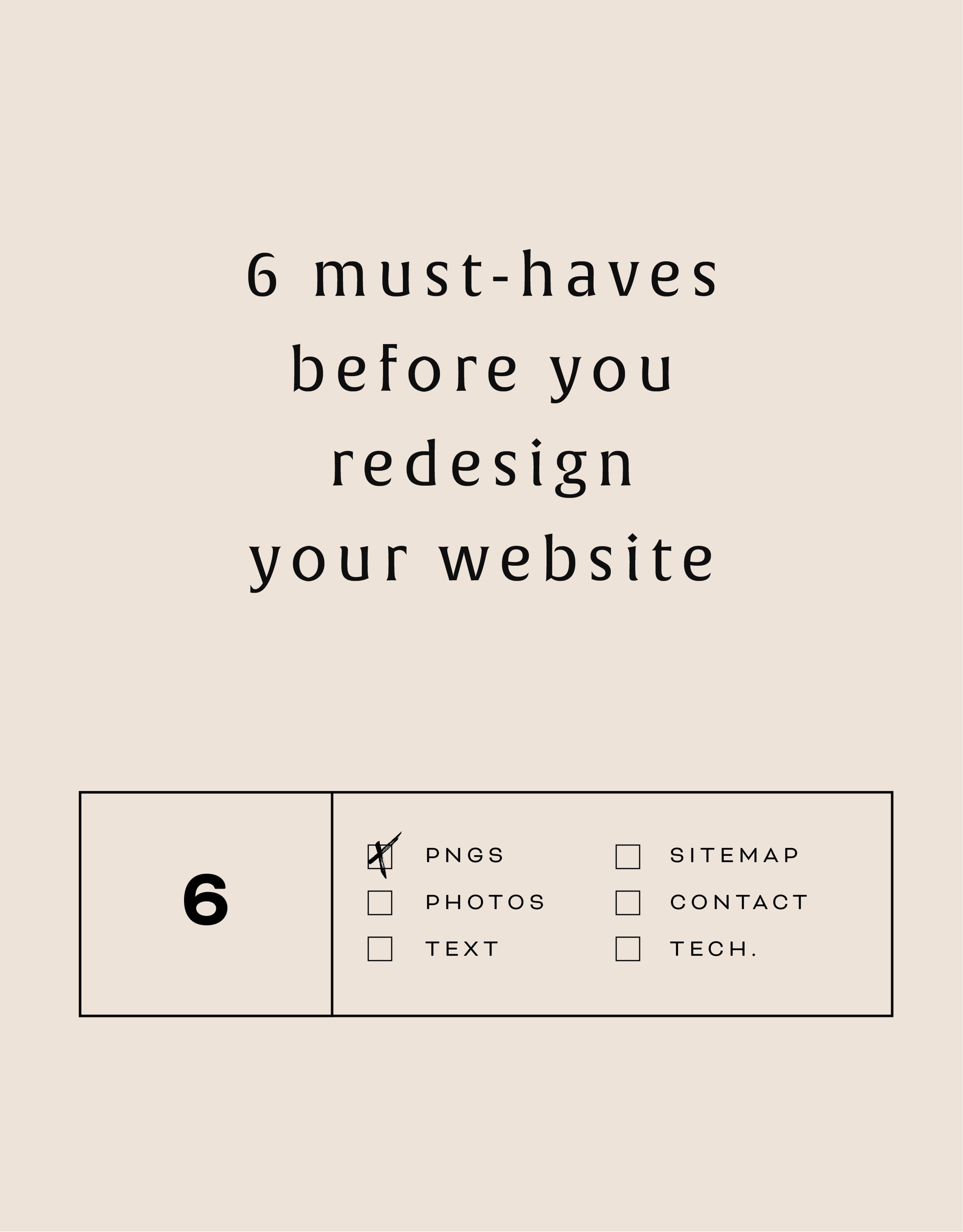 6 must-haves before you redesign your website
