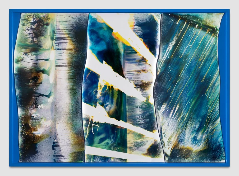 
 
"64, 66 & 69 , 2014," 2021
 Chemical treatment on RA-4 paper
 50 x 70 in
 (127 x 177.8 cm)
  Mariah Robertson, photography, art 
 

