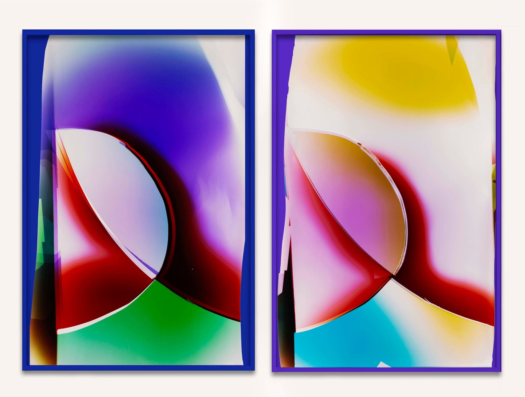  
“109, 110” 2020
 Chemical treatment on RA-4 paper in frame
 70 x 50 inches
 (177.8 x 127 cm)
 Repetition and Difference, Van Doren Waxter, New York, NY, Mariah Robertson, photography, art  