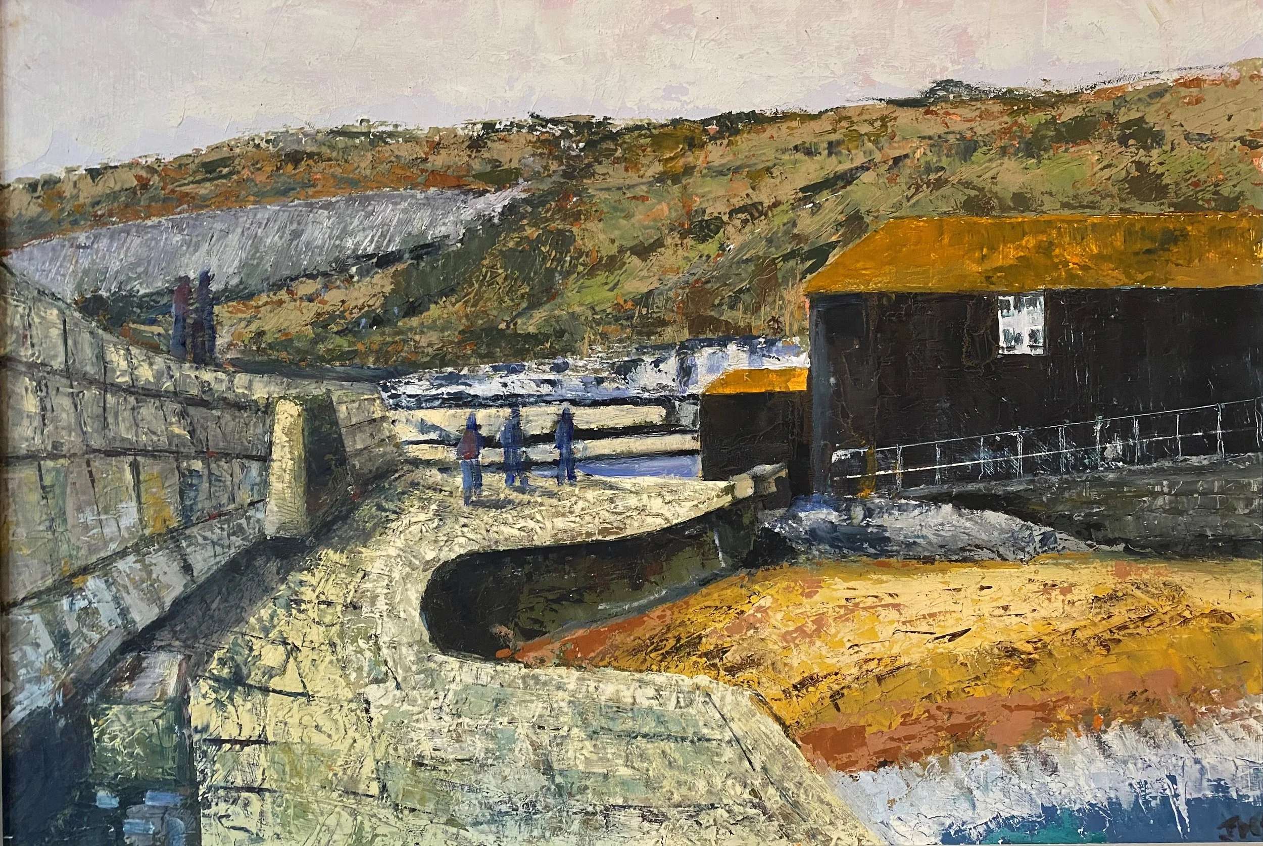  The Cobb 
 72 cm x  52 cm (Framed) 
  Oil on Board  