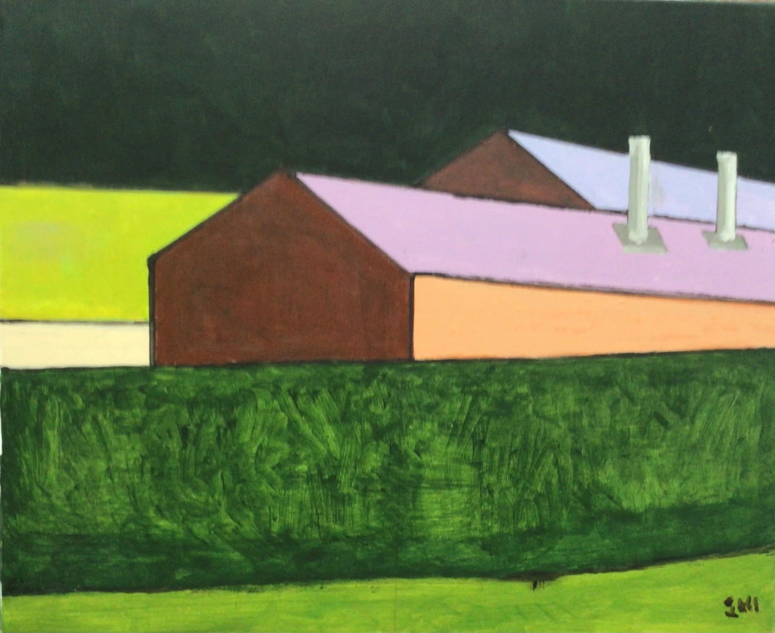  Workshop (Diptych 1) 
  60 cm x 50 cm 
  Acrylic  