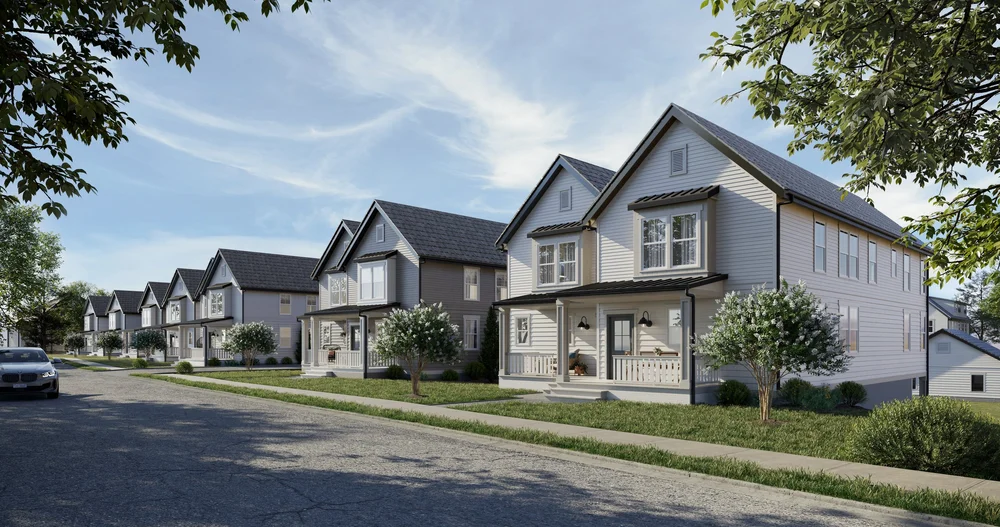 Wrenwood FarmhouseInspired Duet Townhomes For Sale Inside The